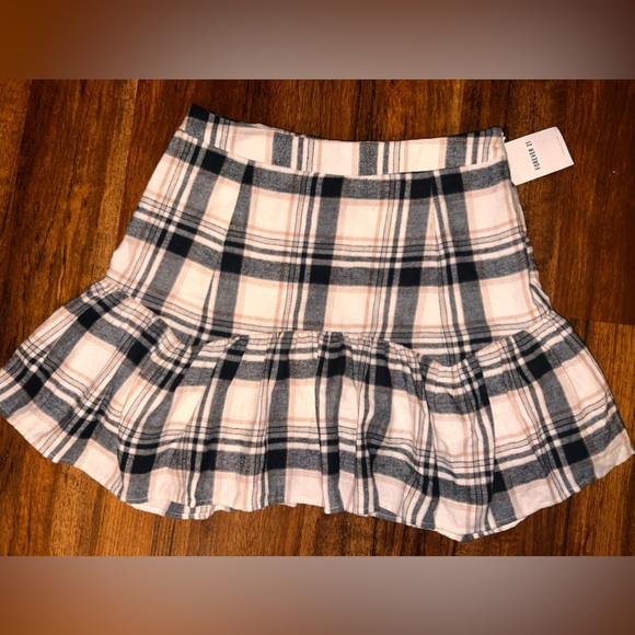 Dropped waist plaid skirt - Picture 1 of 3